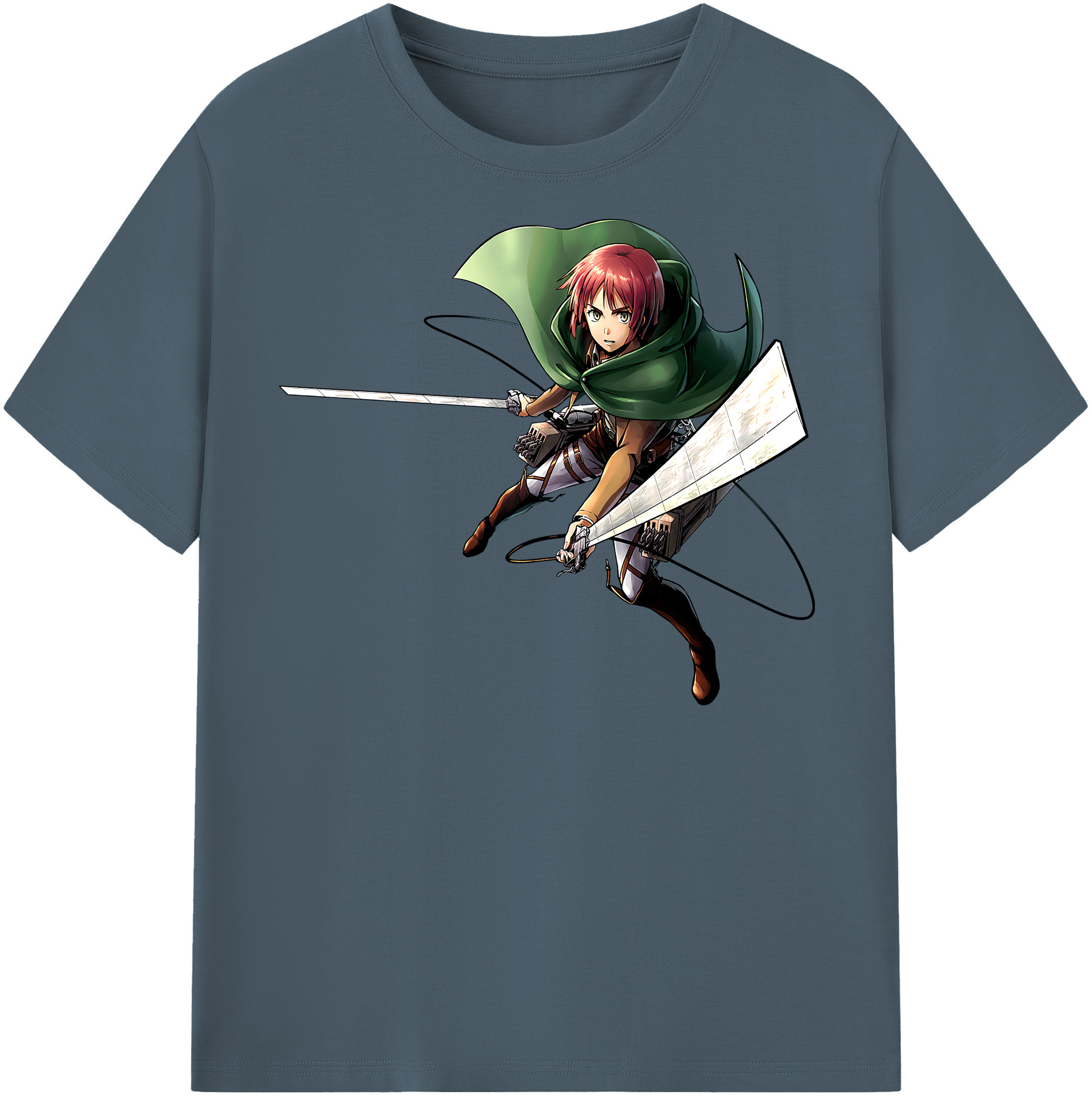 （画像用） 進撃の巨人 Attack on Titan 綿100％半袖Tシャツ（フロントプリント）